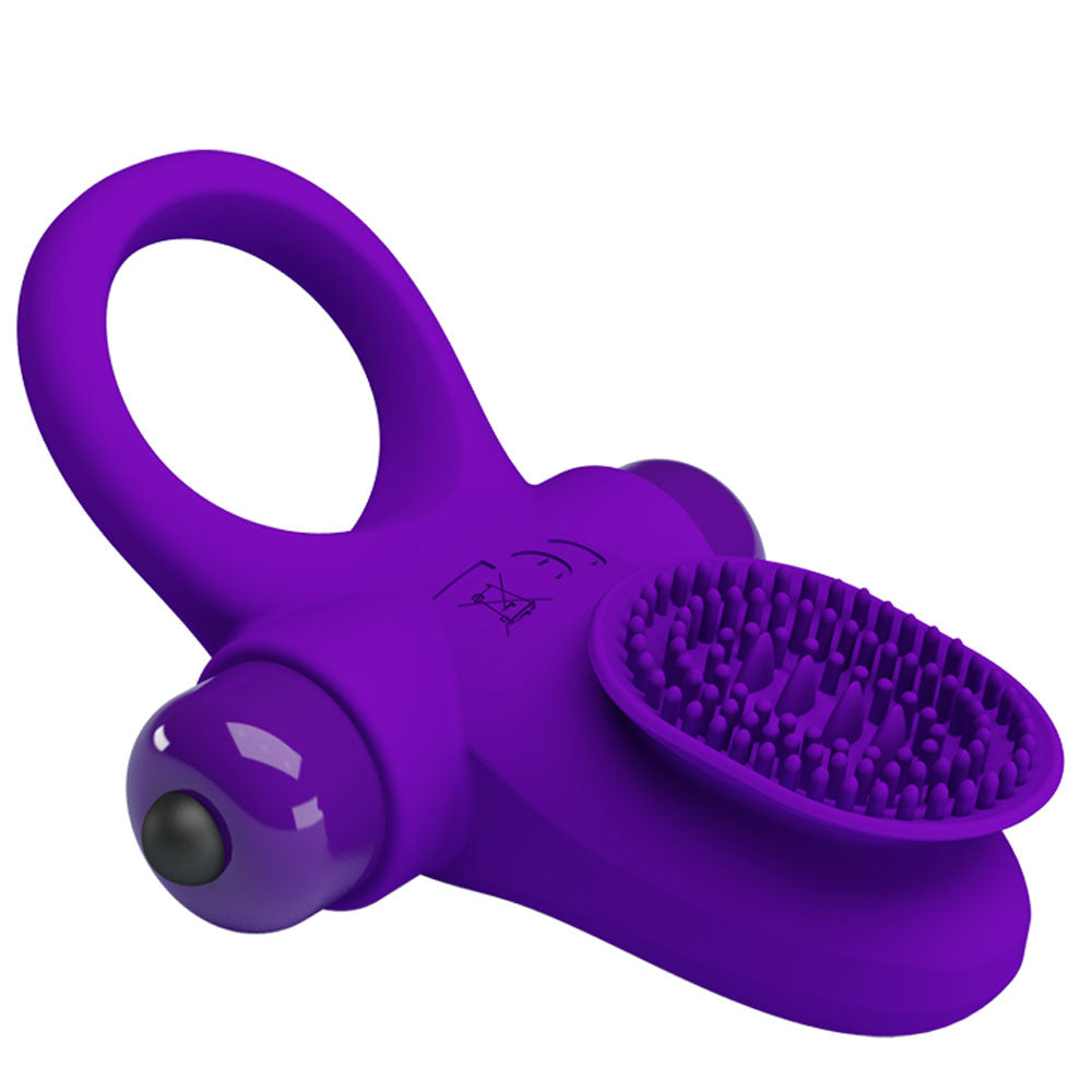 Pretty Love Vibrating Cock Ring II - Purple by Cock & Balls