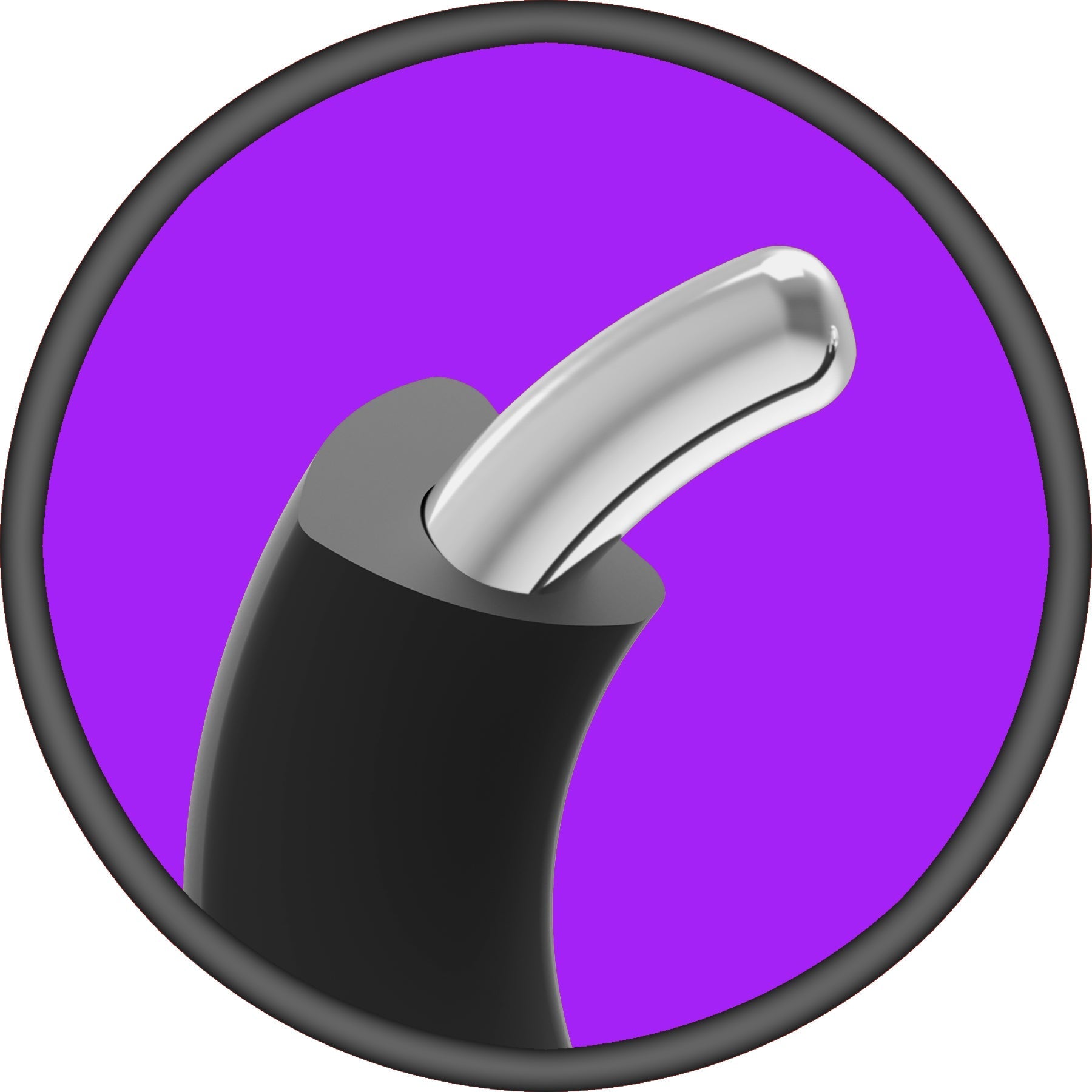 Merci - the Paradox - Silicone Covered Metal Cock Ring -