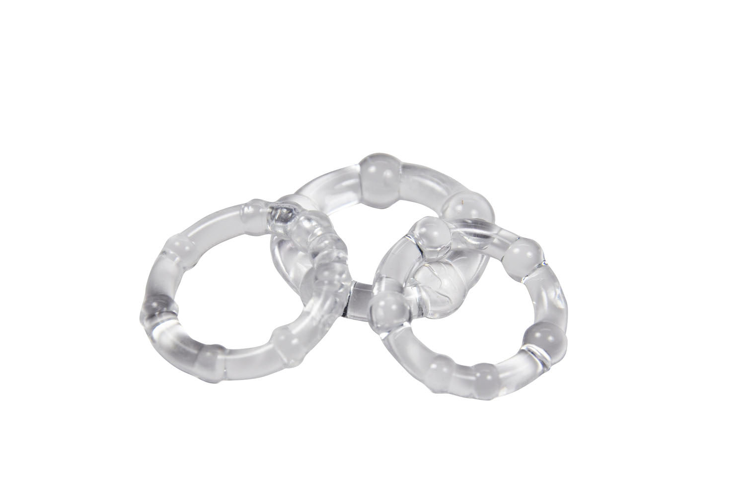 Cockring Combo Beaded - Clear by Cock & Balls