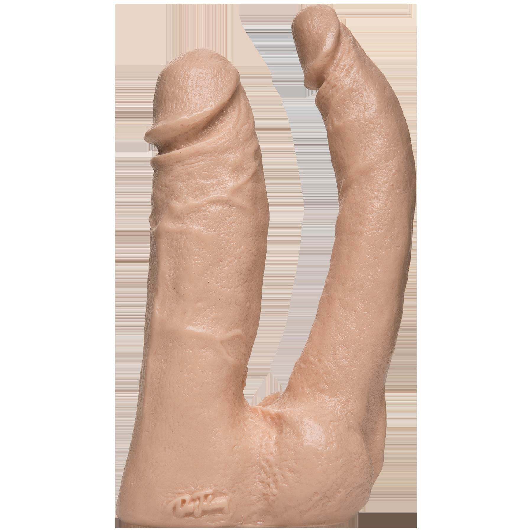 Vac-U-Lock Double Penetrator white dual-ended adult toy for versatile intimate pleasure