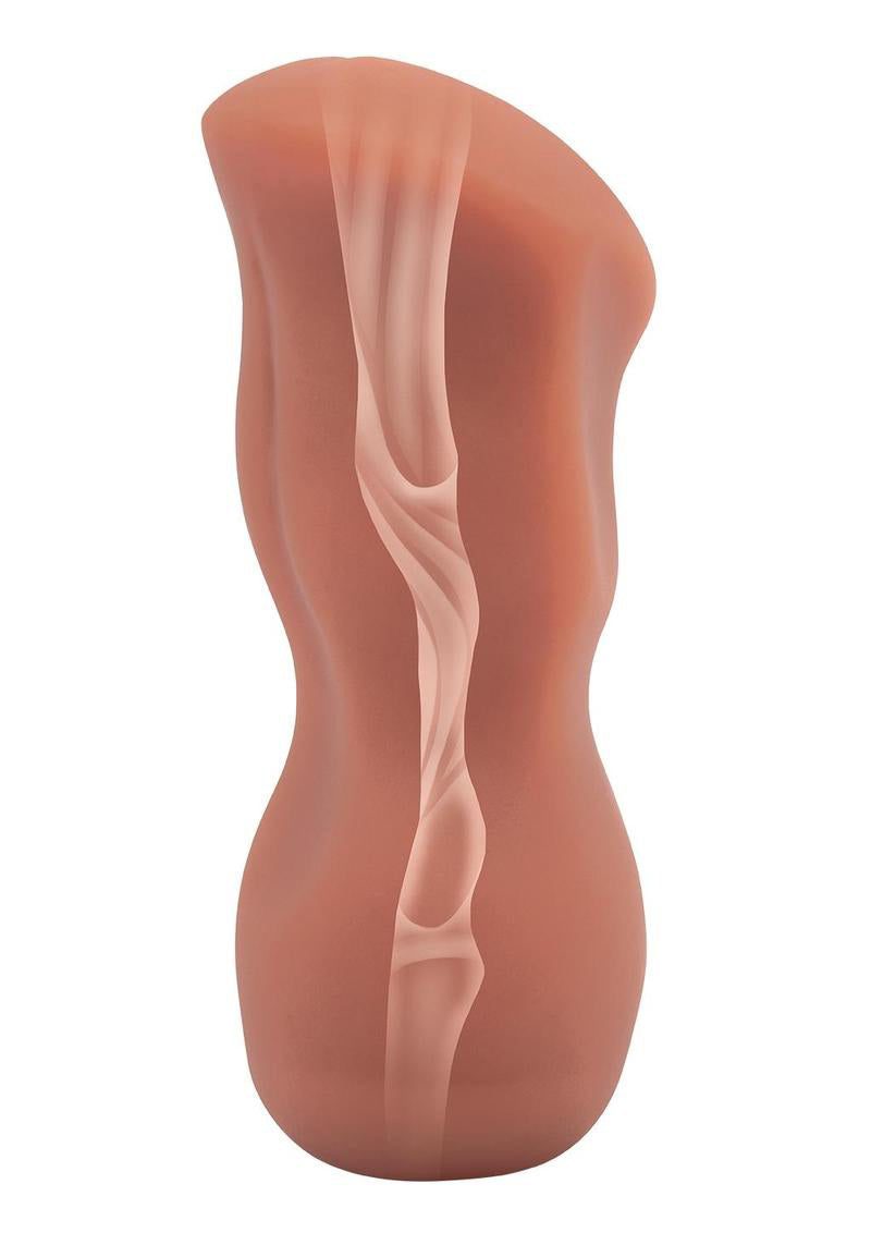 Stroke Off Thai Stroker medium size realistic textured adult pleasure toy in flesh color