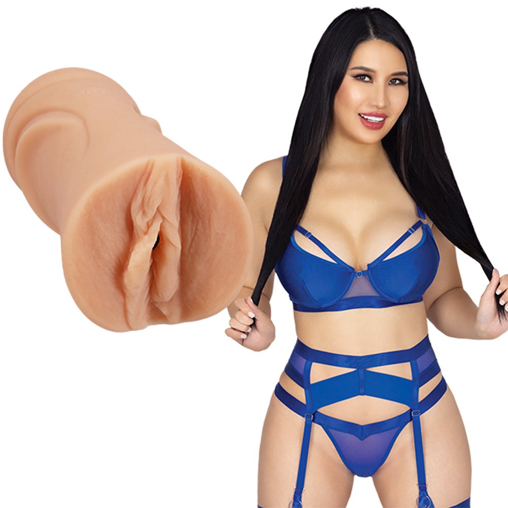 Signature Strokers Suki Sin lifelike ULTRASKYN molded stroker with textured interior and handheld size.