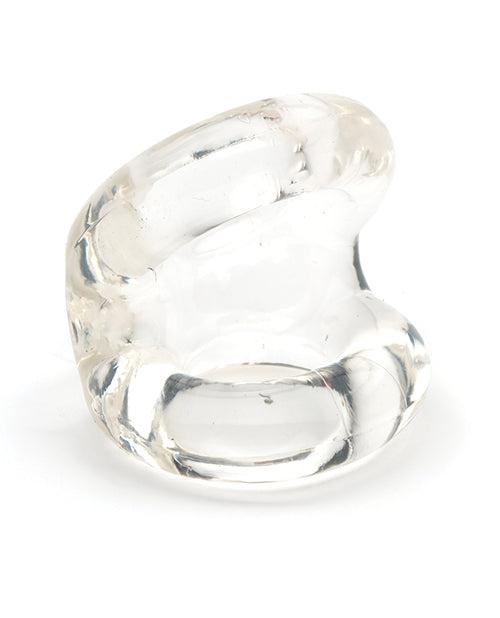 Clear dual-ring Sport Fucker Trainer Ring designed for pleasure and support with stretchy TPR material
