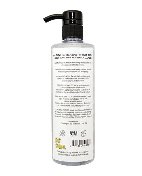 Elbow Grease H2O Classic Thick Gel 16 oz pump water-based personal lubricant bottle
