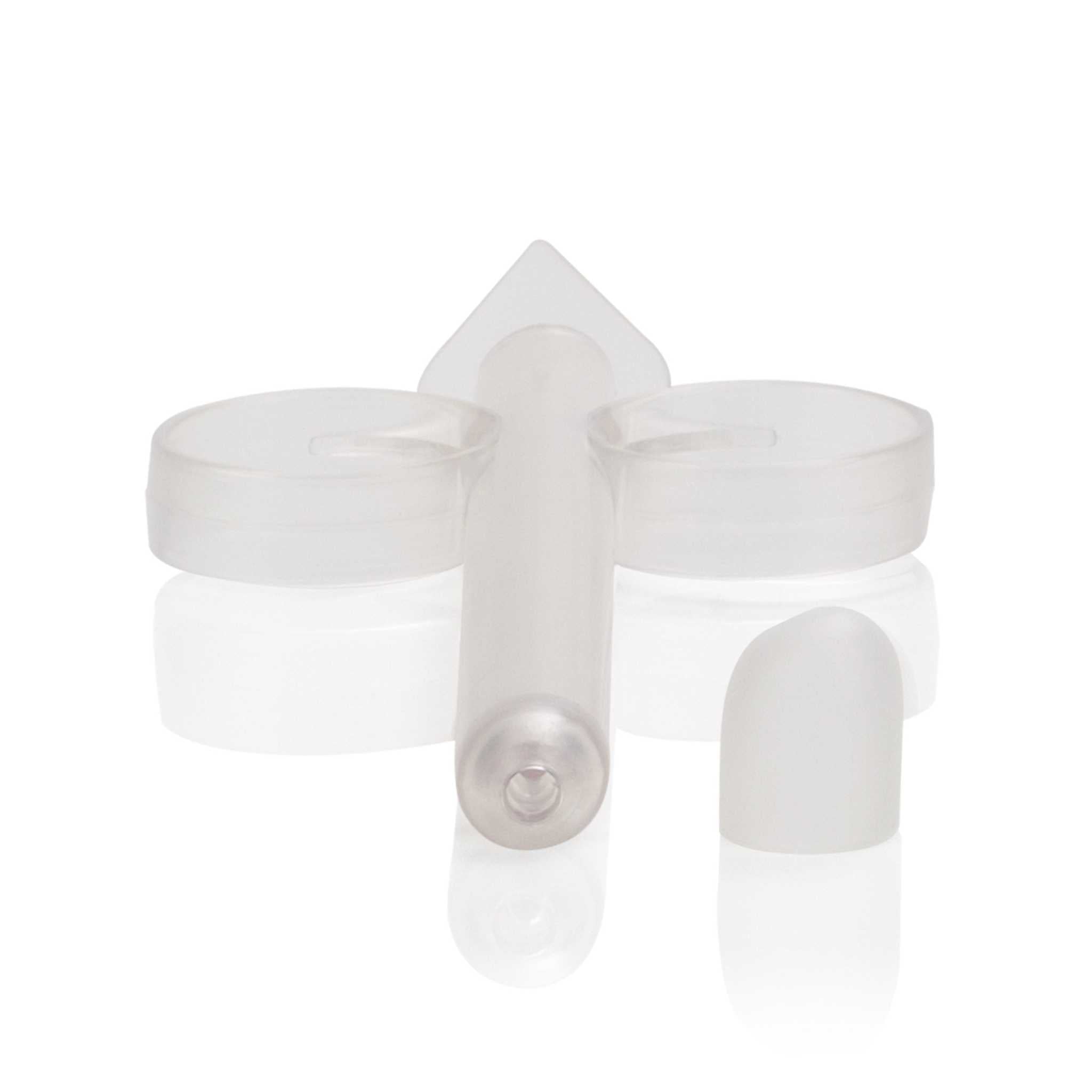 Reusable clear Lube Tube - 2 Pack for precise lubricant application, travel-friendly and eco-friendly design.