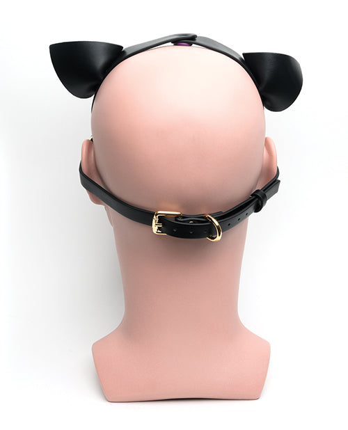 665 Bondage Pup Hood - O/S Black/Purple by Bondage & Fetish Toys