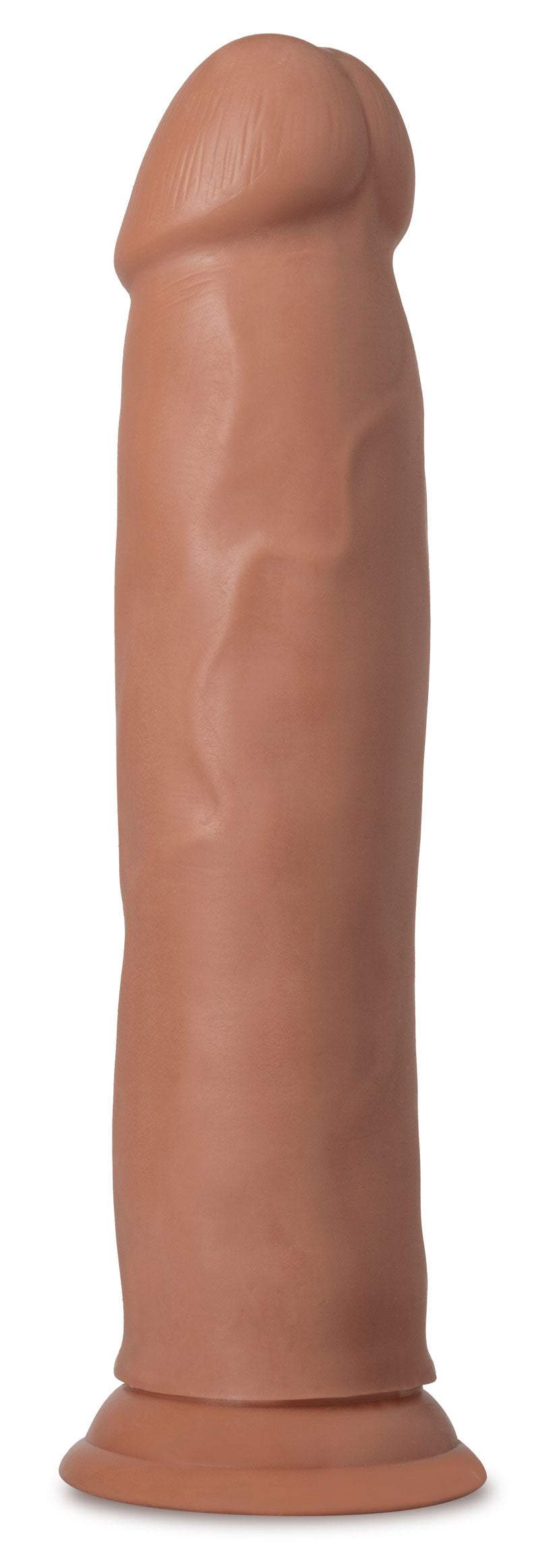 Au Naturel - Carlos 9 inch realistic mocha silicone dong with suction base