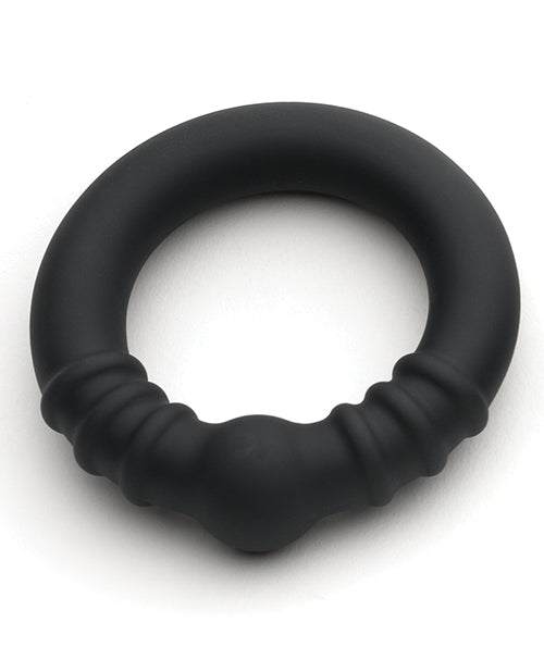 Sport Fucker Fusion Holeshot Ring 42 mm black liquid silicone and steel cock ring for enhanced performance and comfort
