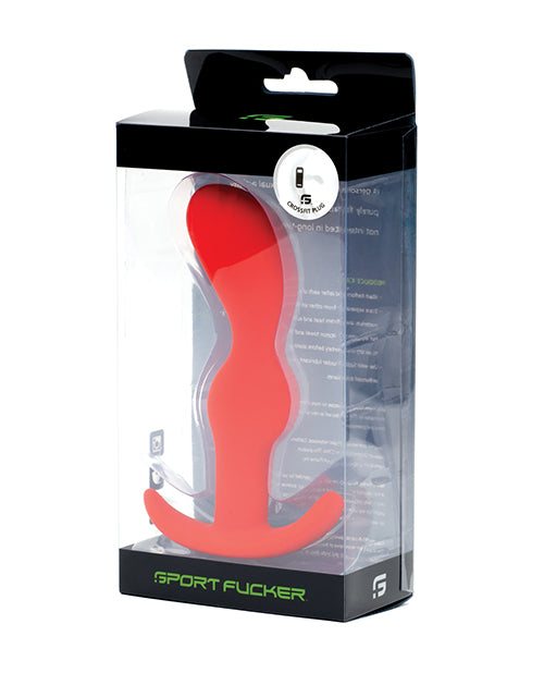 Sport Fucker Crossfit Plug red silicone butt plug in retail packaging for active prostate stimulation and heavy-duty training
