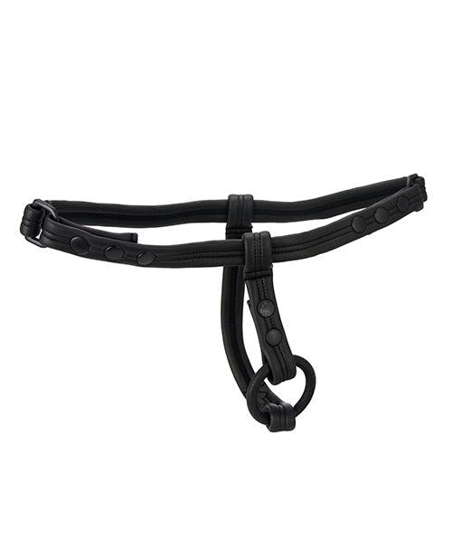 Sport Fucker Scrum Plug Harness adjustable black neoprene athletic harness for versatile plug play