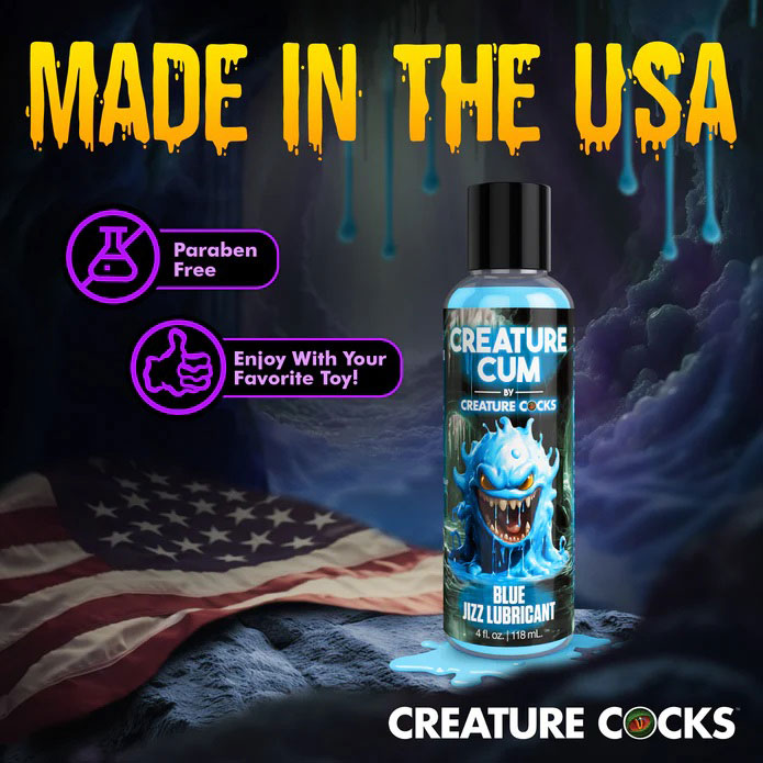 Creature Cum Blue Water-Based Lubricant 4oz by Lubricants, Creams & Glides