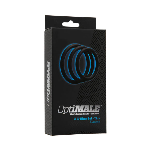 OptiMALE – 3 C-Ring Set – Thin Black