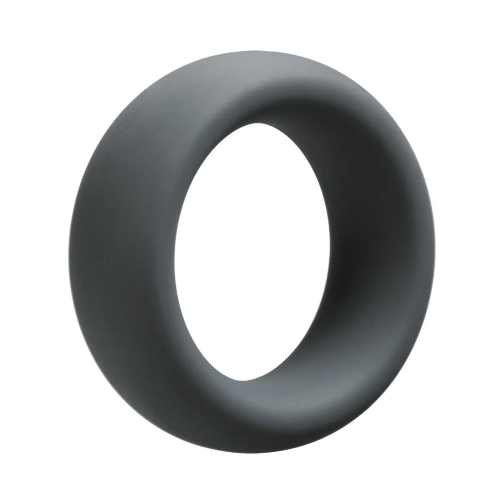 OptiMALE 35mm Slate C-Ring made of soft, stretchable silicone for enhanced intimate pleasure.