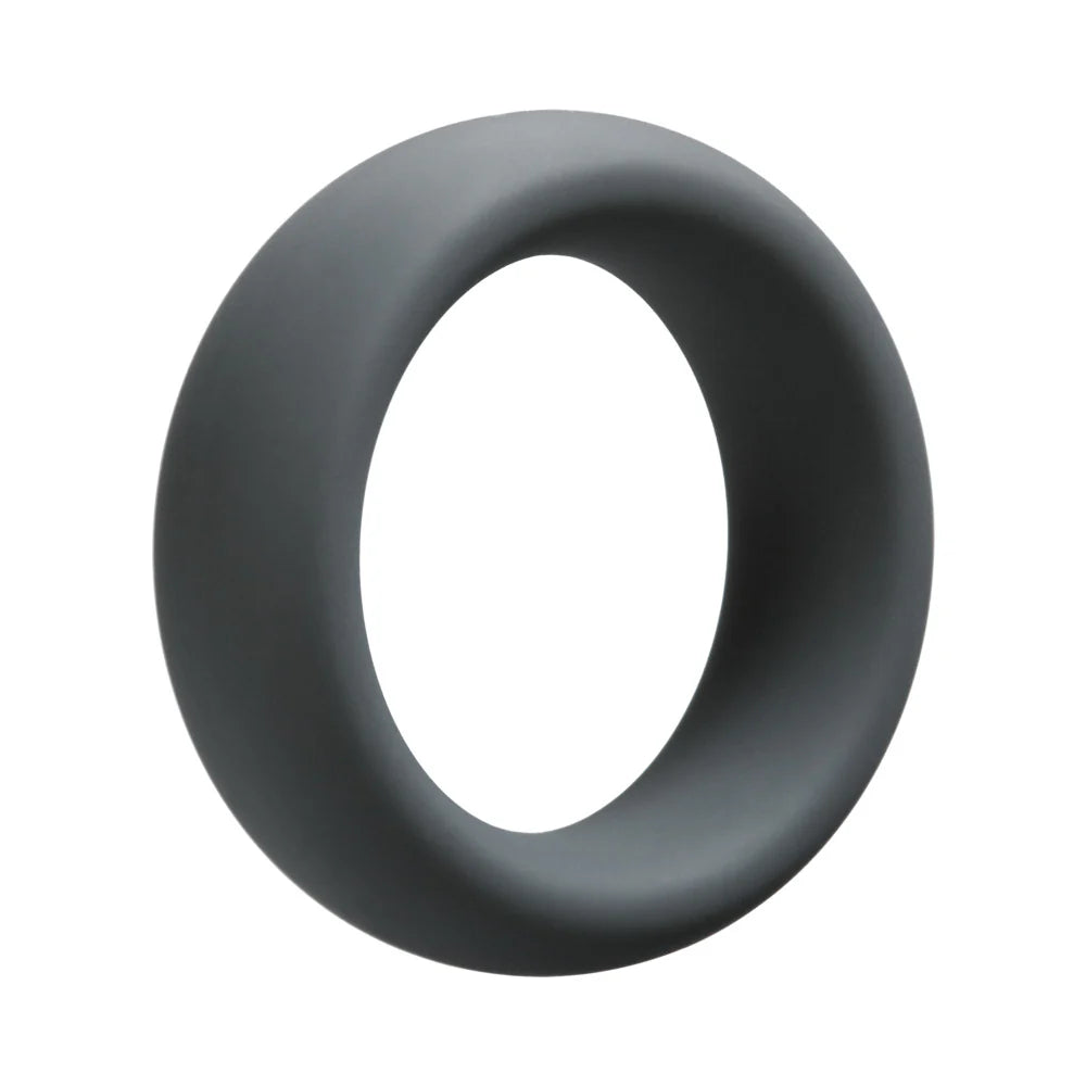 OptiMALE 40mm C-Ring in Slate, soft silicone, versatile, phthalate-free.