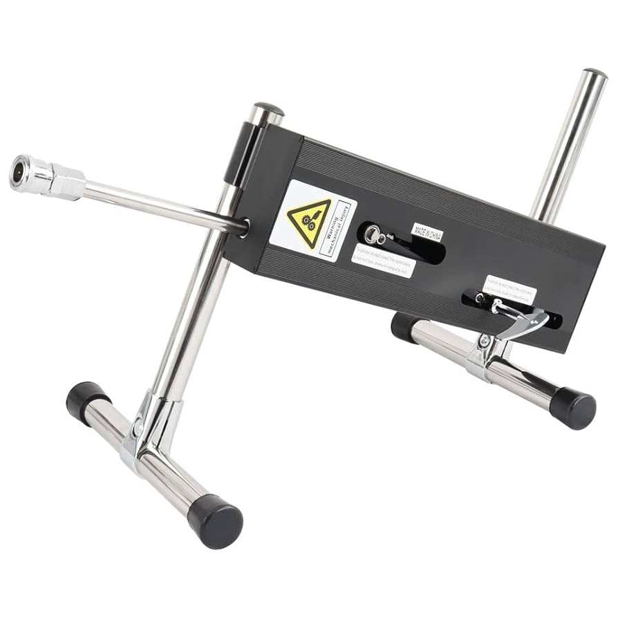 Me You Us UltraCock adjustable sex machine with telescopic function and wired dial controller in black and silver design