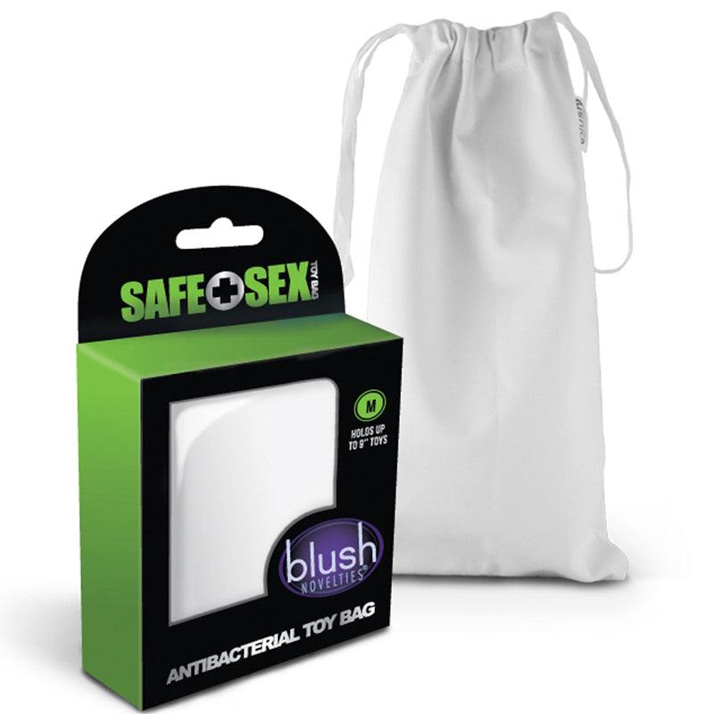 Blush Safe Sex Antibacterial Toy Bag Set for hygienic toy storage and protection.