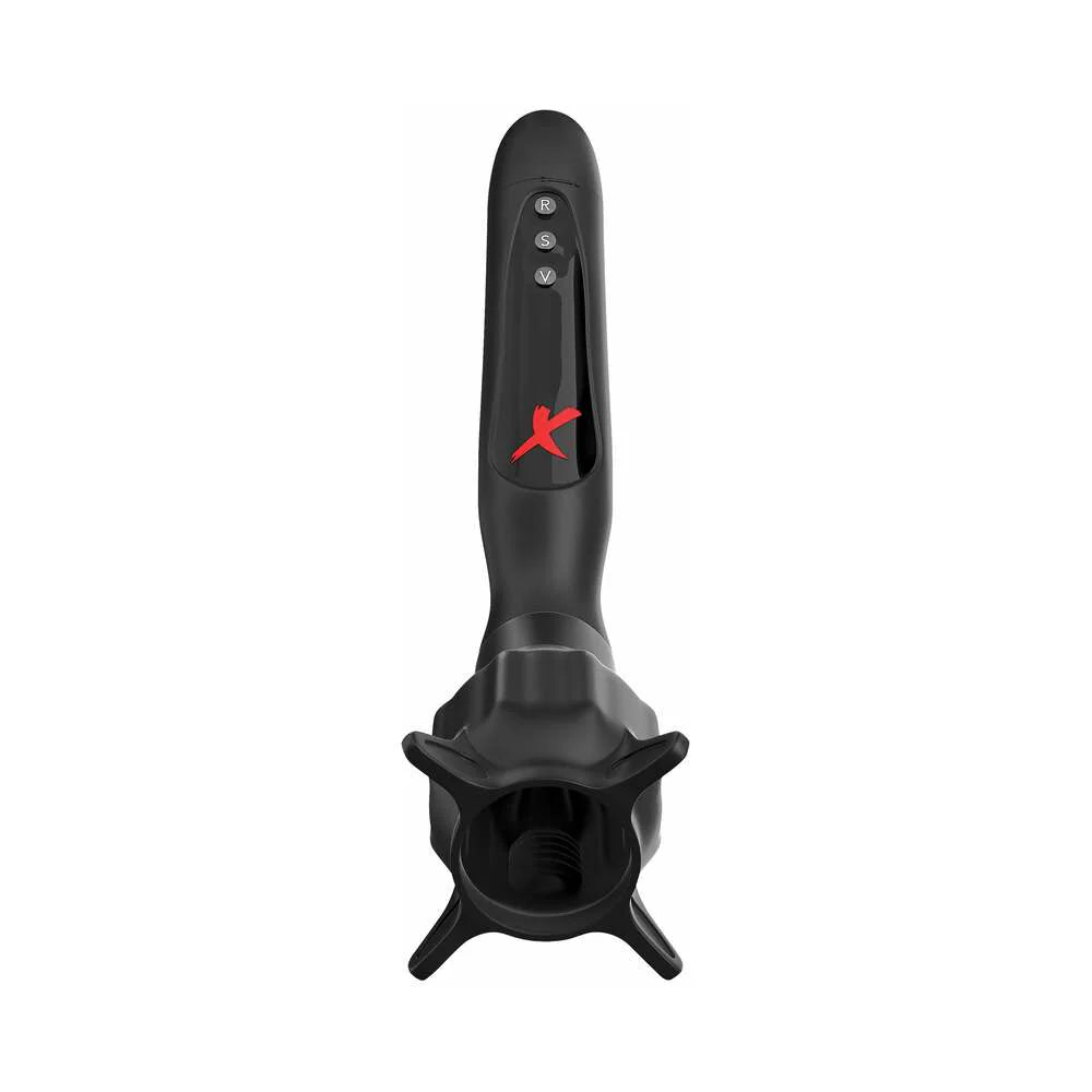 PDX Elite Vibrating Roto-Sucker Swiveling Suction Masturbator Black