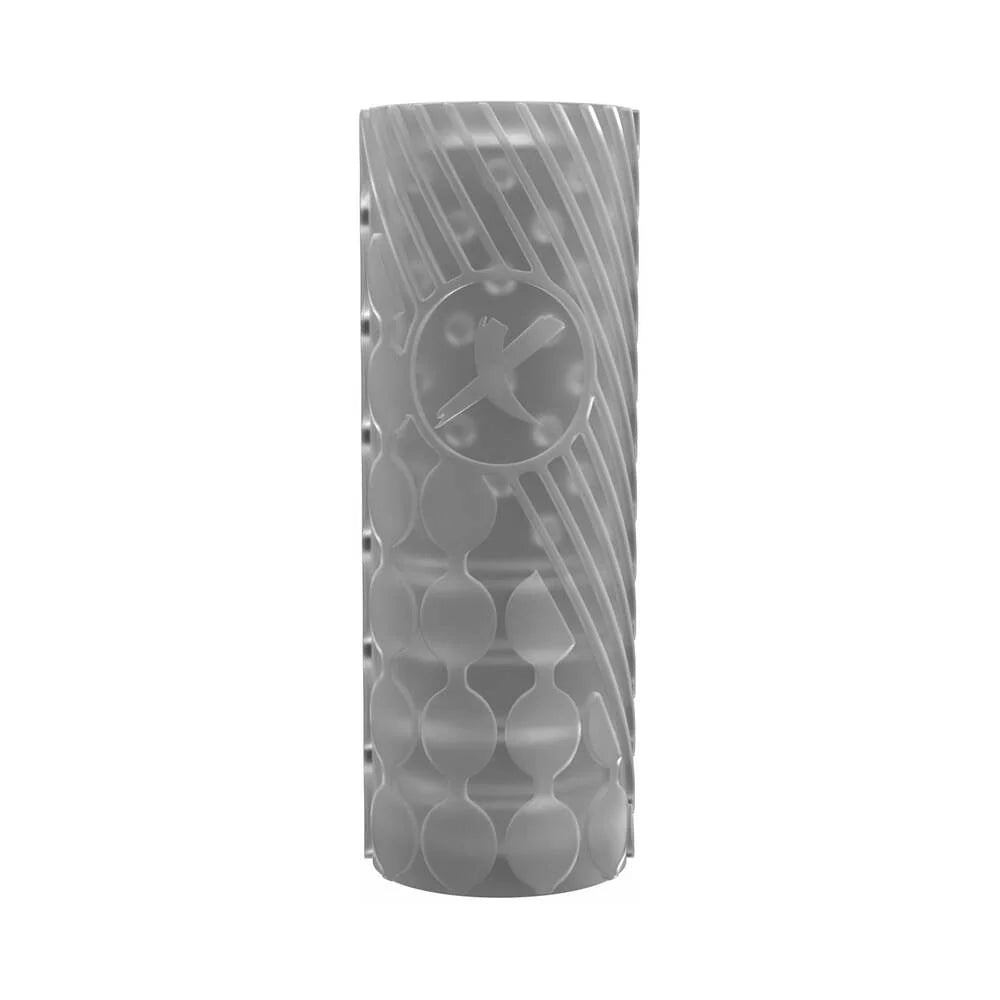 PDX Elite EZ Grip Stroker Clear with massaging ribs and powerful suction.