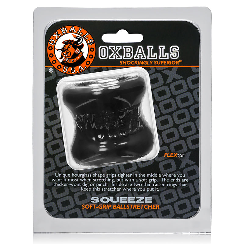 OxBalls Squeeze Ball Stretcher for Enhanced Sensations, Black