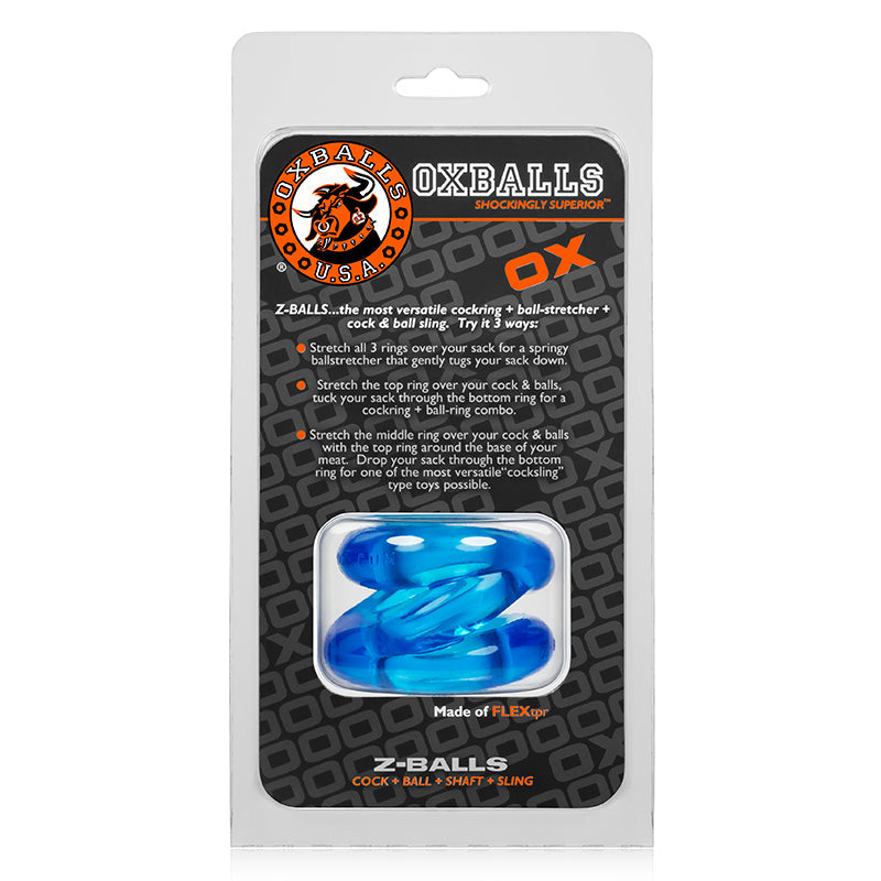 Z-Balls Ballstretcher by OxBalls | Premium Quality Accessory, Ice Blue