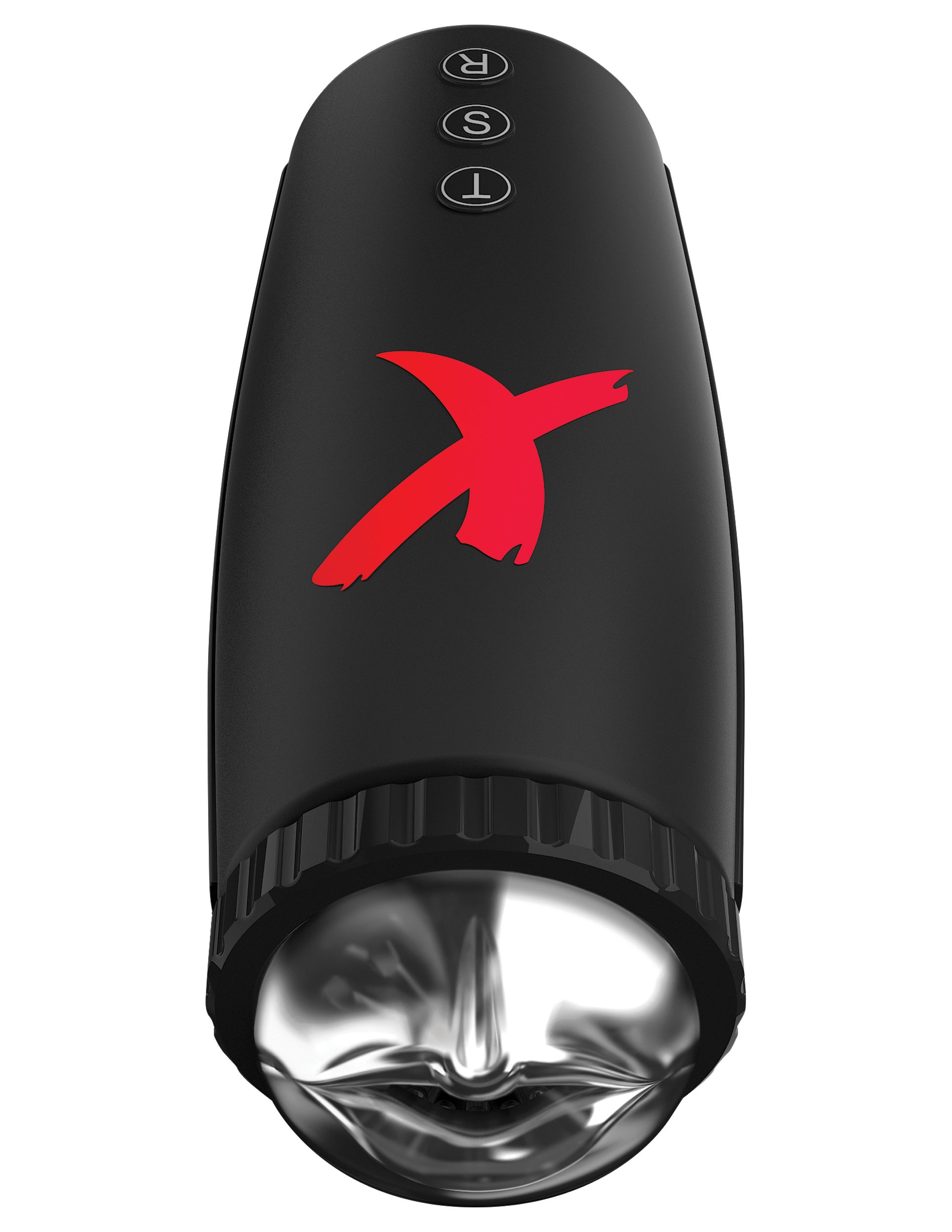 PDX Elite Moto-Bator Thrusting Suction Masturbator Clear/Black