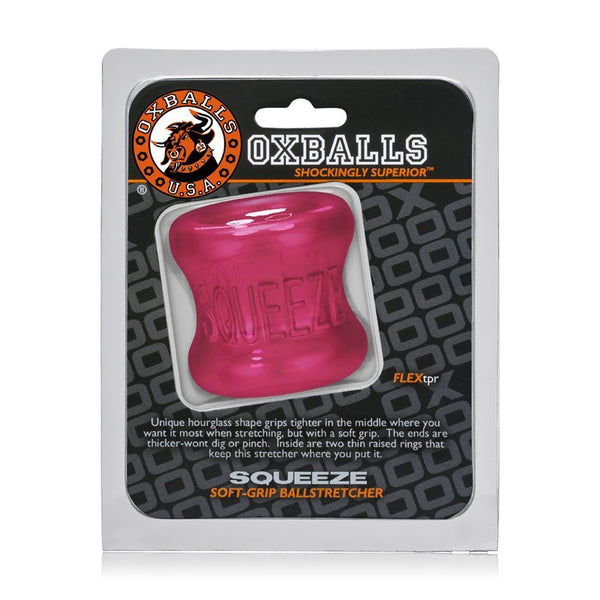 OxBalls Squeeze Ball Stretcher for Enhanced Sensations, Hot Pink