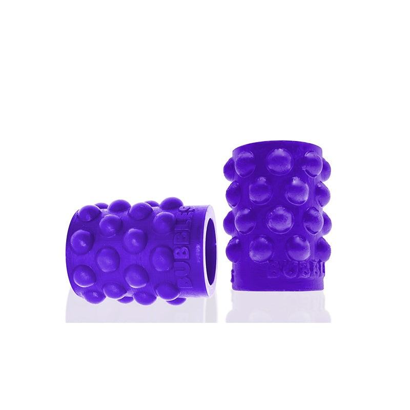 Purple silicone Oxballs Bubbles Nipsuckers with bubble-shaped design for enhanced nipple stimulation.