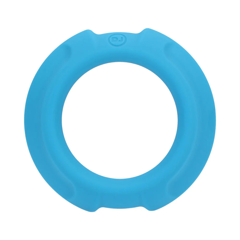 FlexiSteel Silicone Metal Core Cock Ring - OptiMALE Blue 43mm