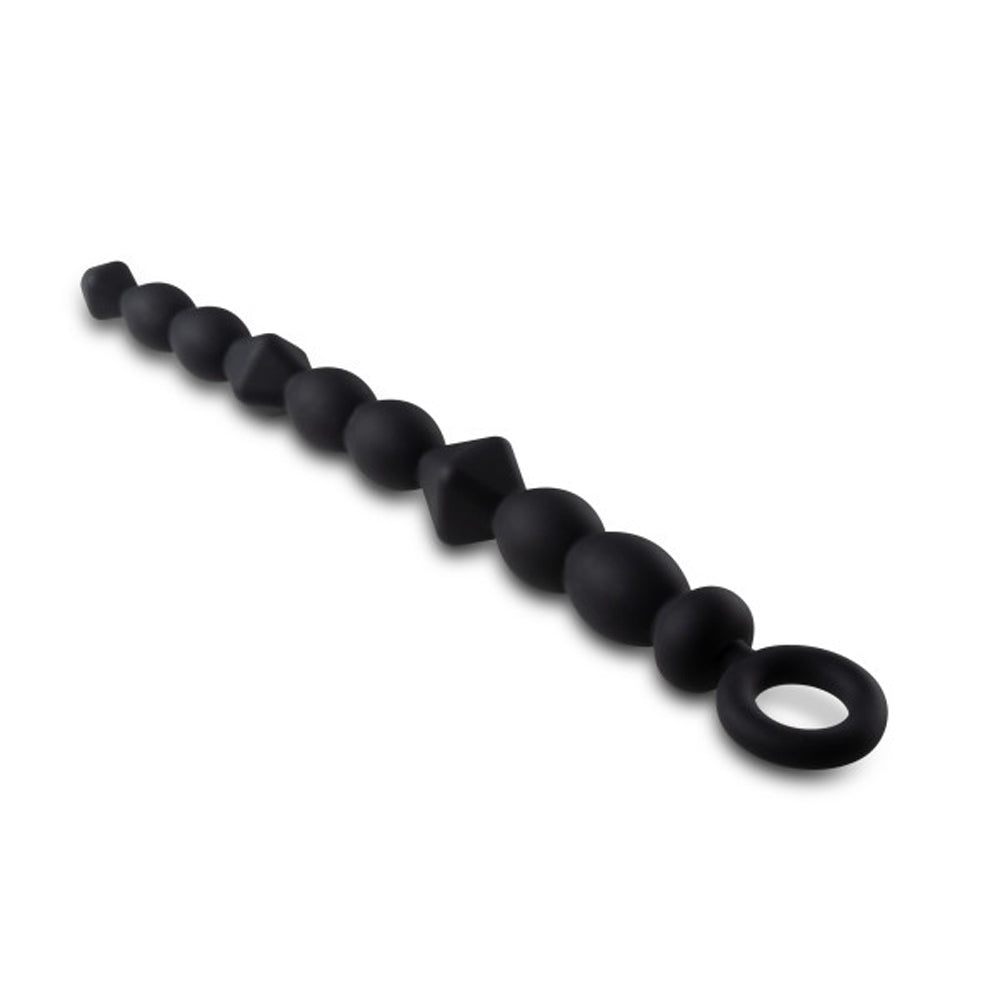 Blush Anal Adventures Platinum Silicone Beginner Anal Beads Black