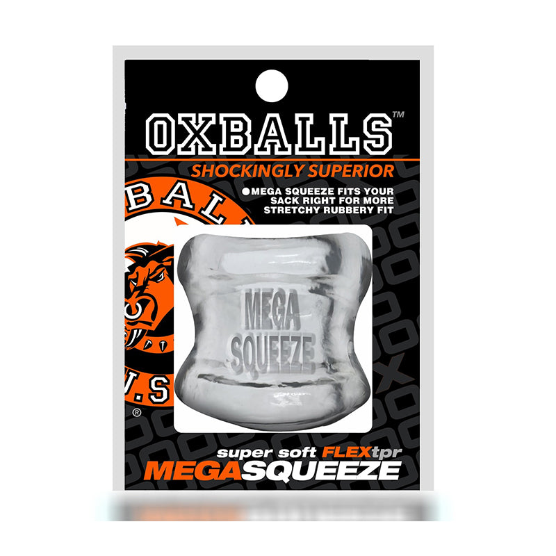 Oxballs Mega Squeeze Ergofit Ballstretcher - Intensify Your Pleasure Clear