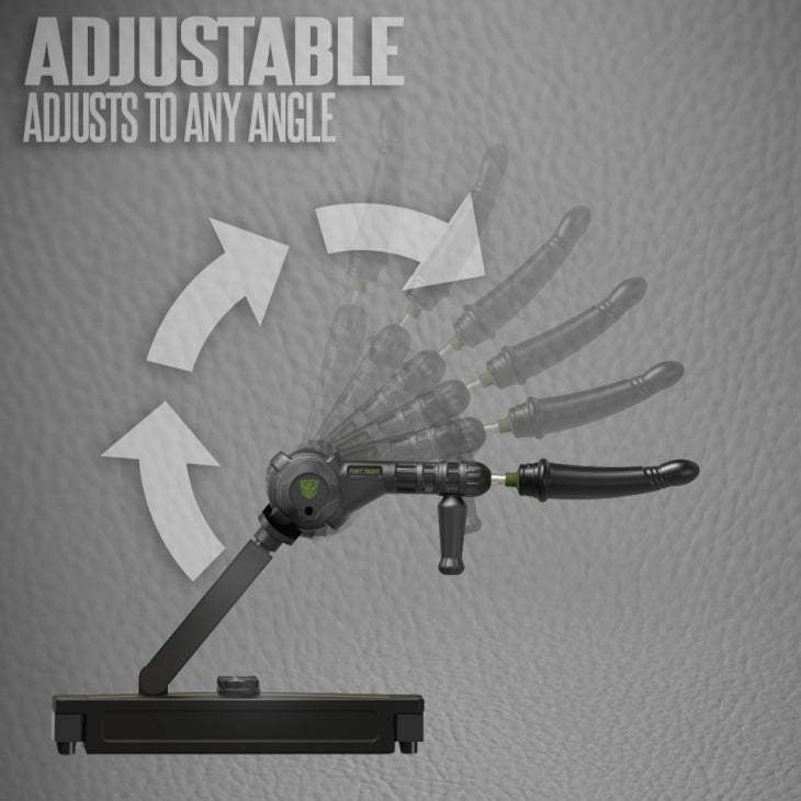 Adjustable 3-in-1 fuck machine with rotating arm display for versatile use.