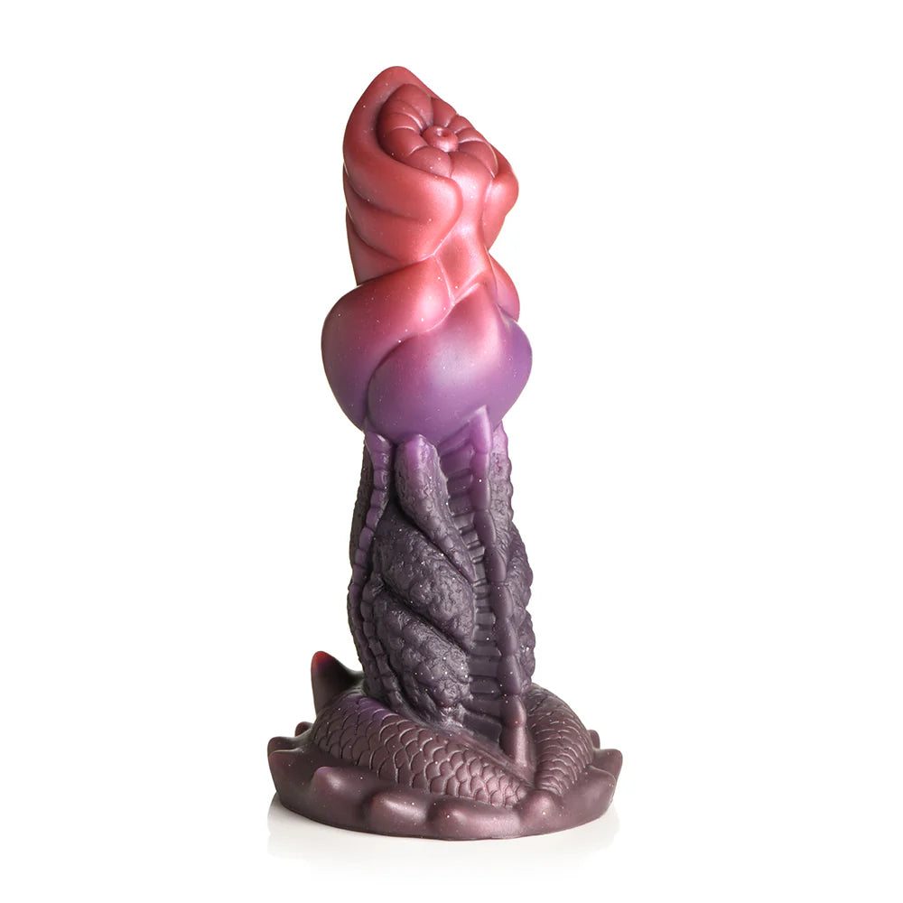 Creature Cocks Deep Diver Silicone Dildo with textured shaft and vibrant colors.