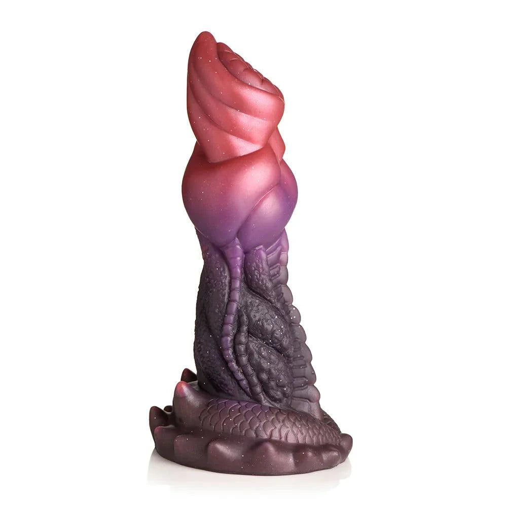 Creature Cocks Deep Diver Silicone Dildo with textured, fantasy-inspired design in rich colors.