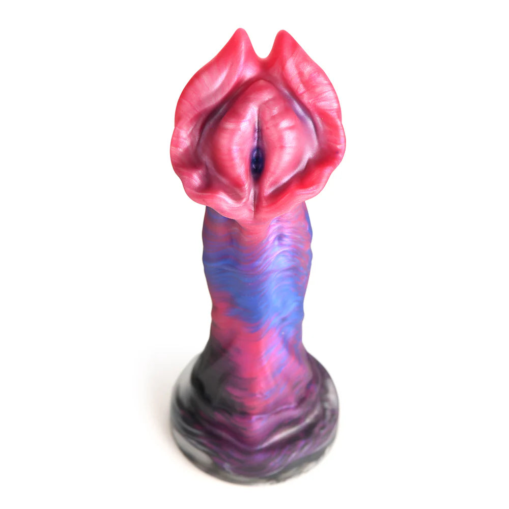 Creature Cocks Demogorgon Silicone Dildo with bumps, ridges, and wide base for fantasy play.