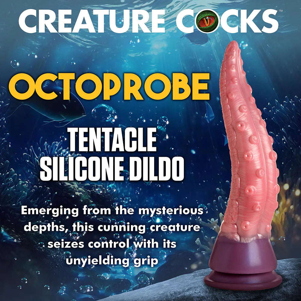 Creature Cocks Deep Invader Tentacle Ovipositor Silicone Dildo with Eggs