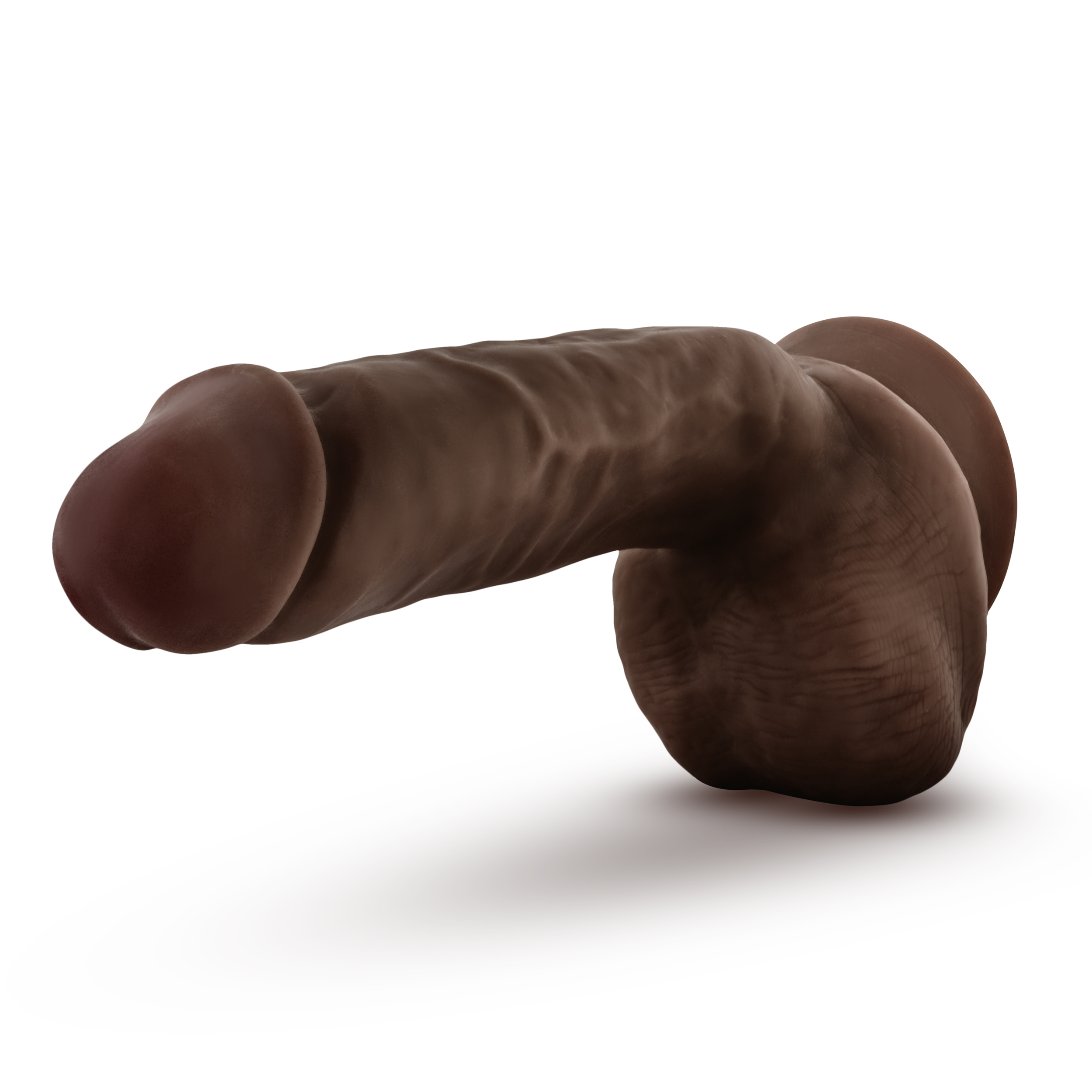 Dr. Skin Glide Realistic 7 in. Self-Lubricating Dildo with Balls Beige