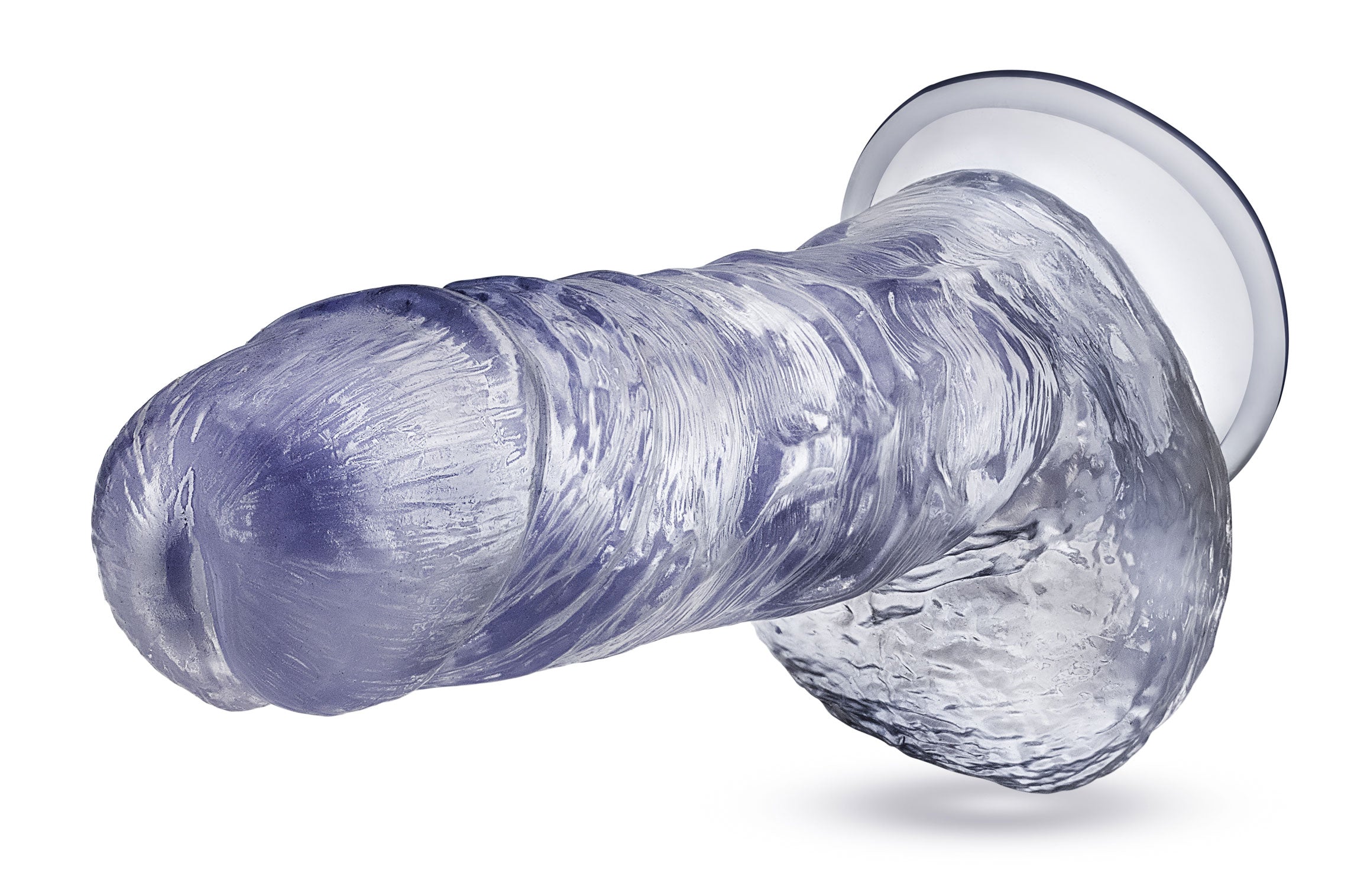 B Yours Plus Hearty n' Hefty 9 in. Dildo with Balls Clear