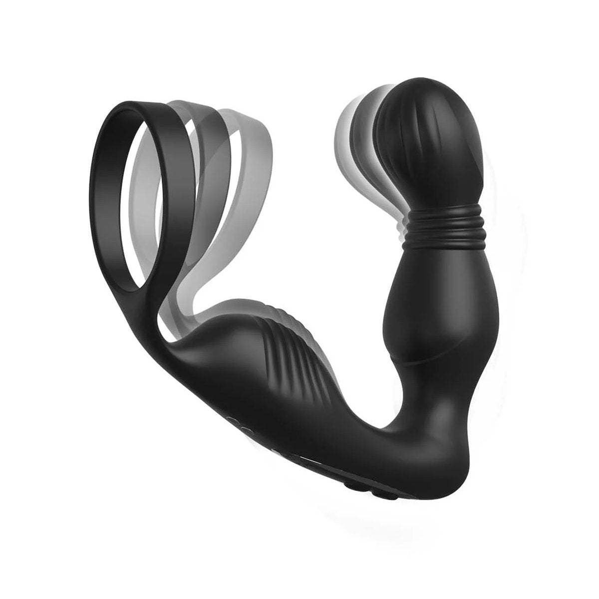 Anal Fantasy Elite Ass-Gasm Pro P-Spot Milker with curved prostate massager and ribbed milking sleeve.