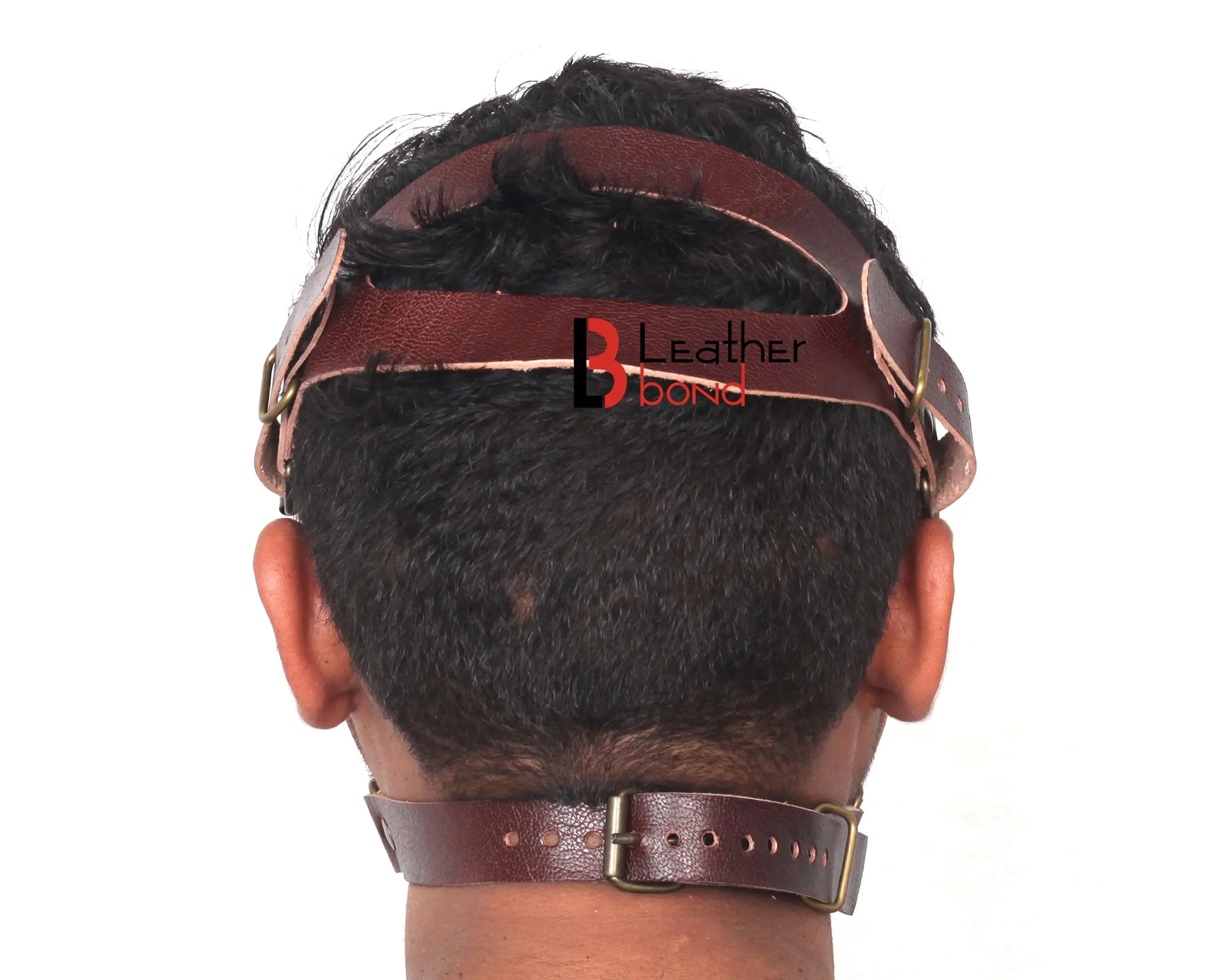 Genuine Cowhide Leather Steampunk Halloween Mask Hood Costume Reenactment Gear Mask Handmade