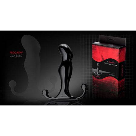 Aneros Progasm Jr. Prostate Stimulator with packaging, designed for enhanced male pleasure.