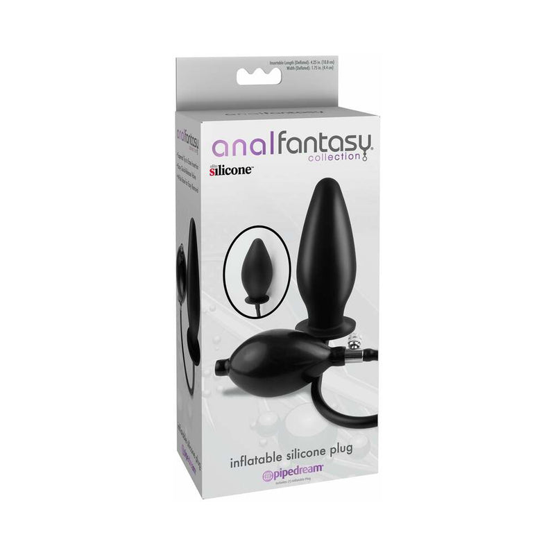 Pipedream Anal Fantasy Collection Inflatable Silicone Plug Black