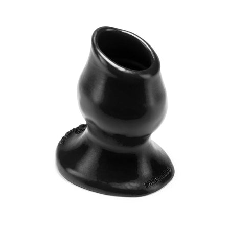 OxBalls Pighole-3, Hollow Plug, Large, Black - Silicone Butt Plug