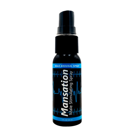 Mansation Male Stimulation Spray 1oz bottle for heightened sensitivity and pleasure.