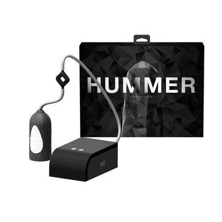 VeDo Hummer Super BJ Machine with sleek black design and flexible silicone sleeve.