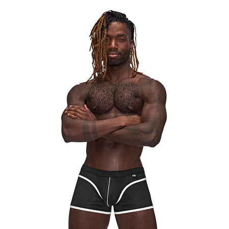 Male Power Sport Mesh Mini Shorts