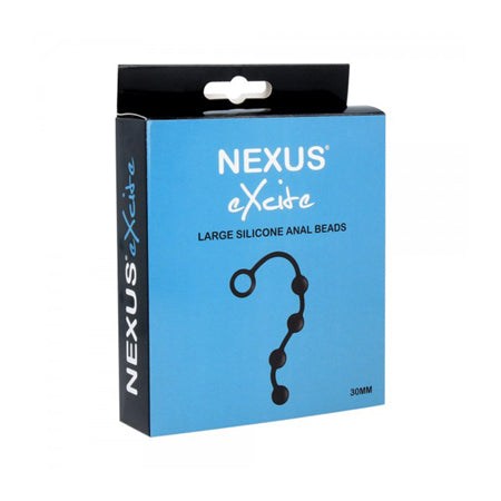 Nexus EXCITE Anal Beads Silicone Large Black packaging