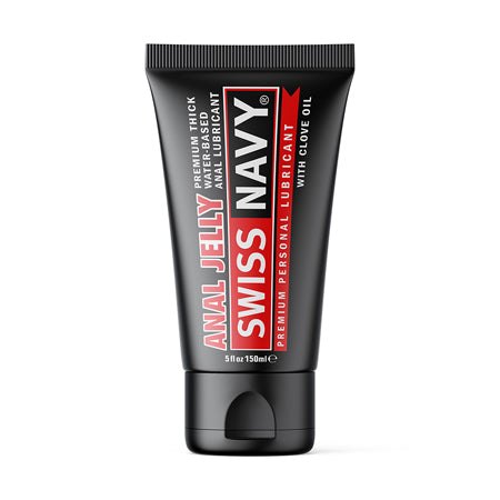 Swiss Navy Anal Jelly Premium Water Based Lubricant with Clove Oil 5 oz. tube