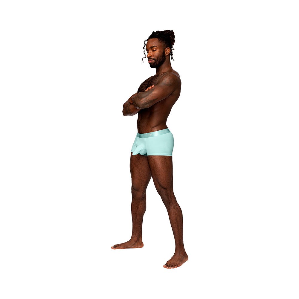 Male Power Easy Breezy Mini Short Sleeve in light fabric, side view.