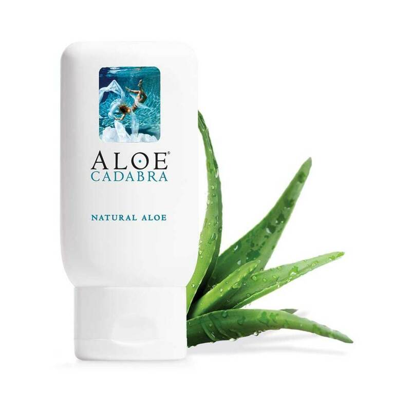 Aloe Cadabra Natural Aloe Lubricant 2.5 oz with organic aloe vera for intimate use.