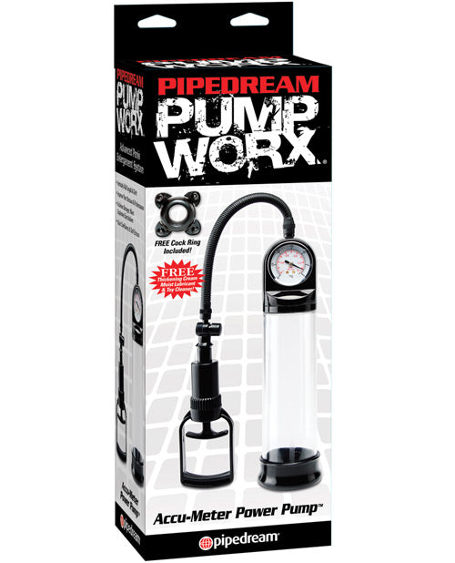 Pipedream Pump Worx Accu-Meter Power Pump Clear/Black